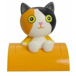 New White Calico Kitty Cat Kitten Lover Safety LED Tap on tap of Night Light